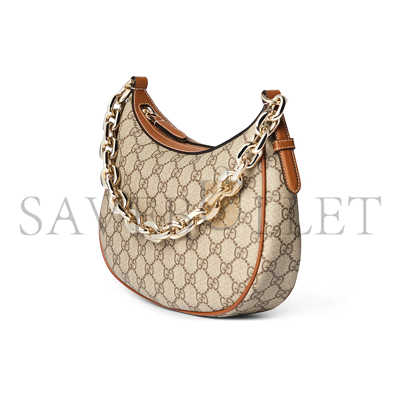 GUCCI GG EMBLEM MEDIUM SHOULDER BAG 815409 (25.5*20*5cm)